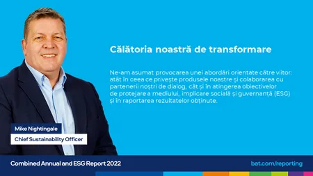 BAT anunță rezultate remarcabile în primul raport anual combinat privind performanța de business și în domeniul sustenabilității