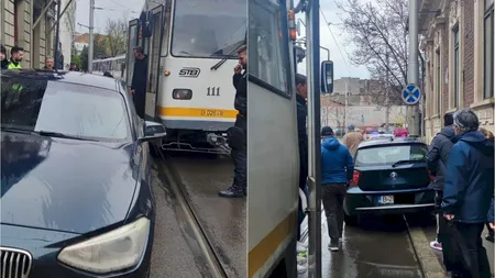 Cum a blocat un șofer de BMW mijlocul Bucureștiului. Din cauza acestuia s-a format o coadă de 2 kilometri