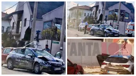 O mașină Google Street View a fost implicată într-un accident în Ovidiu, după ce șoferul nu a acordat prioritate