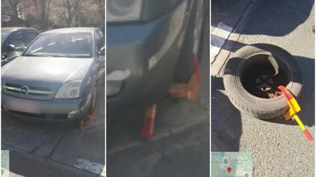 VIDEO: Șoferul din București care a uimit Poliția și primarul. Ce a făcut când și-a găsit mașina cu roata blocată