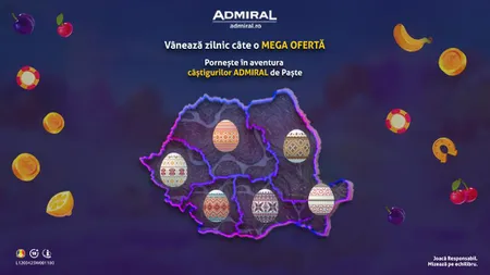 Vânează MEGA OFERTELE ADMIRAL Cazinou de Paște!