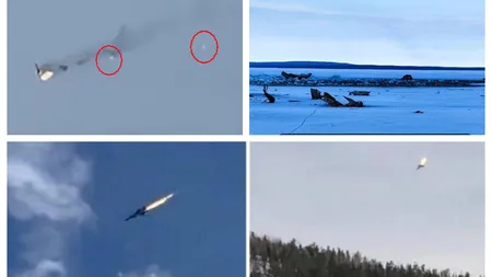 Avion MiG 31 prăbuşit. Piloţii s-au catapultat VIDEO cu momentul coliziunii