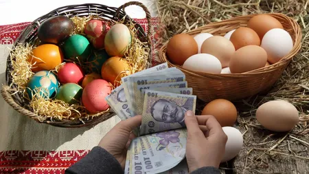Românii vor plăti sume enorme pentru masa de Paște. La ce preț se vând ouăle în magazine, chiar dacă la ferme un ou costă 65 de bani