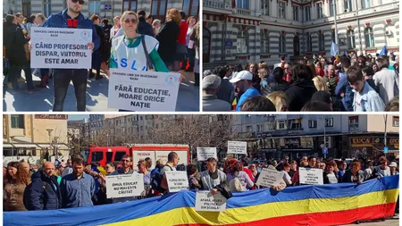 Grevă generală în România: profesorii pregătesc blocarea anului școlar, din cauza sărăciei. Proteste masive la Guvern