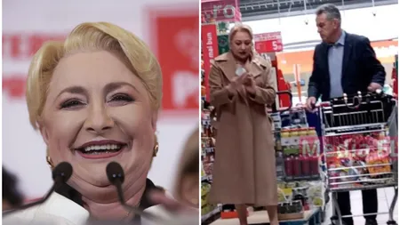 Imagini rare cu Viorica Dăncilă și soțul ei. Cum au fost fotografiați cei doi într-un supermarket