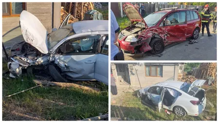 Accident rutier terifiant în Iași. Tânără însărcinată, grav rănită după ce două mașini s-au ciocnit violent