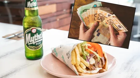 Câți bani a scos din buzunar o familie de români pentru o cină cu gyros într-o stațiune din Grecia. Prețurile sunt șocante: „Și nu, nu am mai luat și la pachet”