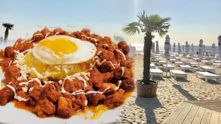 Cât costă o tochitură dobrogeană cu mămăliguță, la un restaurant din Mamaia. Prânzul la o terasă de pe faleză te va lăsa cu gaură în portofel