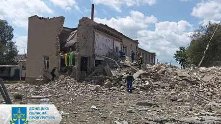 Atac cu rachetă Iskander asupra unei şcoli din regiunea Doneţk