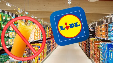 Alertă în magazinele Lidl! Mai mulți clienți au confundat un produs de curățenie cu sucul de portocale din cauza ambalajului