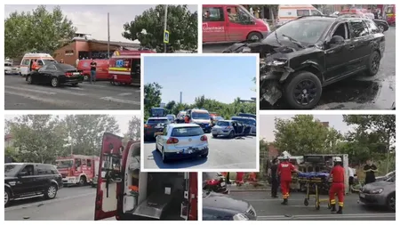 Accident grav cu 10 victime în Timișoara! Cinci persoane au fost duse de urgență la spital