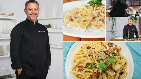 Sorin Bontea are rețeta perfectă de paste carbonara. Care este ingredientul secret