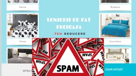 EXCLUSIV | Cel mai mare spam din România: „Lenjerii de Pat - Premium Pucioasa”! Inbox-ul românilor bombardat zilnic de o afacere suspectă. Cine se află în spatele înșelăciunii de zile mari