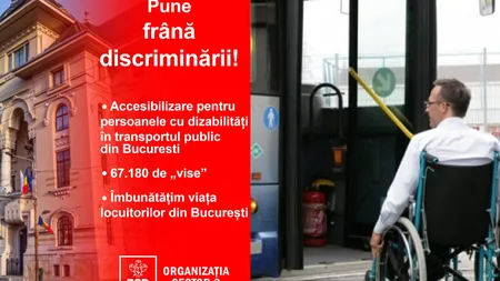 Transport public mai accesibil pentru persoanele cu dizabilităţi în Sectorul 3 prin proiectul “Pune frână discriminării” propus de PSD