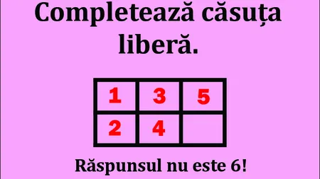 Test de inteligență extrem de dificil, fără nicio legătură cu matematica! Completează căsuța liberă în imaginea de mai jos