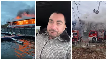 Pescobar, prima reacție după incendiul din Snagov. Restaurantul Taverna Racilor nu avea asigurare: „Asta e, a luat foc, se face la loc!”