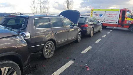 Accident în lanț pe DN2. Sunt implicate 10 persoane. Autorităţile au activat planul roşu de intervenţie