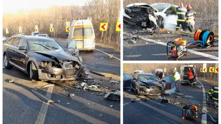 O şoferiţă a rămas blocată între fiarele unei maşini. Accident teribil pe un drum din Moldova