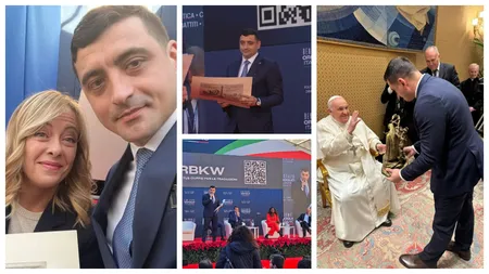 George Simion se pregătește pentru europarlamentare! Liderul AUR, față în față cu Giorgia Meloni și Papa Francisc. ”Modelul nostru politic nu este Ursula von der Leyen”