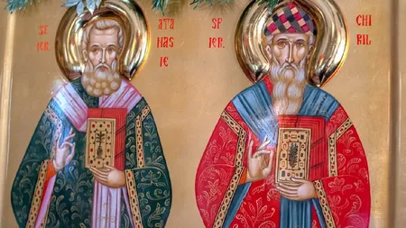 Calendar ortodox 18 ianuarie 2024. Cruce neagră: Sfinţii Atanasie şi Chiril, vindecători de suflete. Rugăciunea care vindecă sufletele împovărate de necazuri
