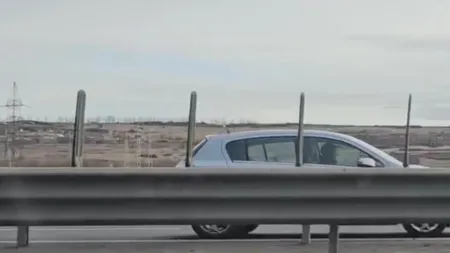VIDEO Șofer de 72 de ani, senzații tari pe Autostrada A1. Bărbatul a fost prins când circula pe contrasens, cu permisul suspendat