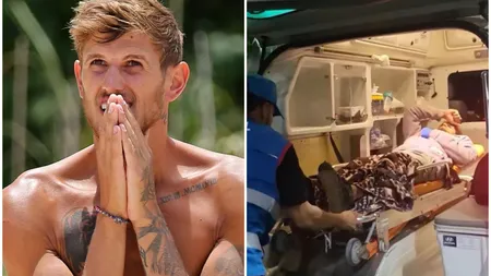 Alex Delea, transportat de urgență la spital. A fost grav accidentat la Survivor All Stars: 