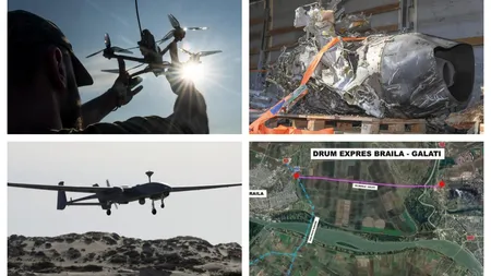 UPDATE MApN confirmă - O dronă militară s-a prăbușit în toiul nopții la 12 km de Insula Mare a Brăilei