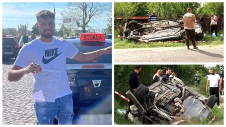 Tragedie în Joia Mare, pe un drum din Argeș. Andrei și vărul lui de doar 16 ani au murit pe loc, într-un BMW făcut praf din cauza vitezei