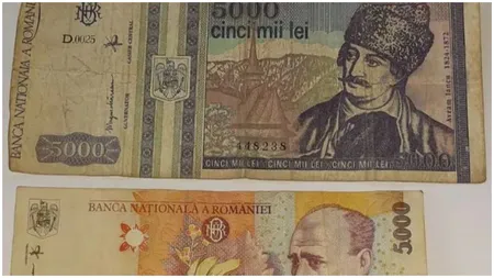 Cât valorează acum bancnota de 10.000 de lei. O femeie din Bistrița a scos la vânzare bancnote vechi