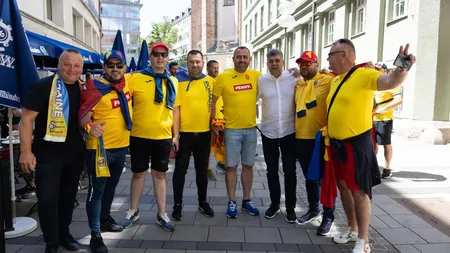 Marcel Ciolacu a cântat cu suporterii pe străzile din Munchen înaintea meciului România-Ucraina de la Euro 2024: 