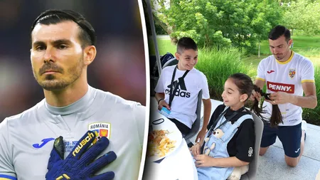 ROMÂNIA - SLOVACIA EURO 2024 l Florin Niță, portarul cu suflet de aur! Fotbalistul a îngenuncheat și i-a împletit părul fiicei sale, cu mâinile cu care apără poarta echipei naționale