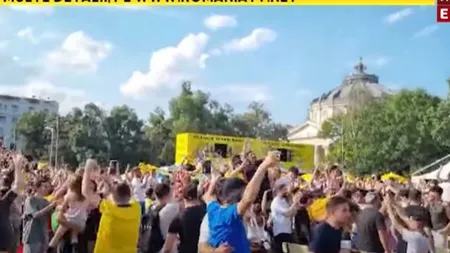 Nebunie în Centrul Vechi din Capitală! Suporterii au luat cu asalt străzile și strigă de fericire. ”Mândru că sunt român!”