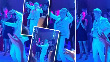 VIDEO Gigi Becali a dansat în genunchi la nunta lui Ianis Hagi. Latifundiarul din Pipera s-a dezlănțuit și a făcut show pe ritmuri machedonești
