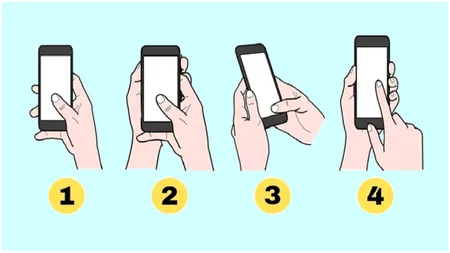 Test psihologic. Modul în care ții telefonul în mână îți spune cel mai ascuns adevăr despre tine