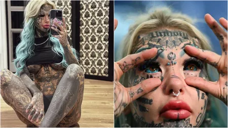 Ea este cea mai tatuată femeie din lume. ”Am orbit temporar după ce mi-am tatuat globul ocular, dar a meritat”