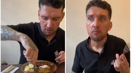 VIDEO Un britanic a devenit viral pe Internet după a încercat mâncare românească la Cluj: 