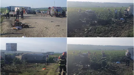 Accident grav cu cinci morţi pe DN2 E85 după ce o cisternă şi un autoturism s-au ciocnit