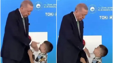 Recep Erdogan a pălmuit un copil în fața națiunii! Președintele Turciei s-a supărat că nu i-a fost sărutată mâna