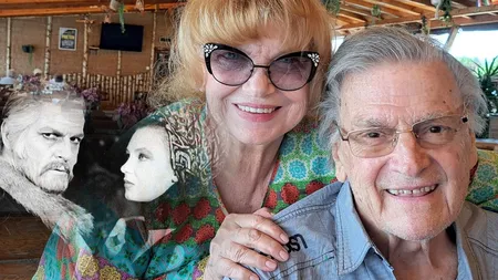 Cezara Dafinescu, întâlnire emoționantă cu Florin Piersic, la terasă. Marele actor, vizibil slăbit după cumpăna prin care a trecut