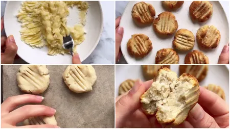 Rețetă de biscuiți simpli, fără zahăr, ideali pentru copiii pofticioși. Merg de minune cu cafea sau lapte și se fac din doar două ingrediente