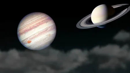 Întâlnirea coloșilor cerului – 19 august 2024. Marele Benefic JUPITER și Lordul karmei SATURN. Cum se luptă în noi idealismul și pragmatismul?