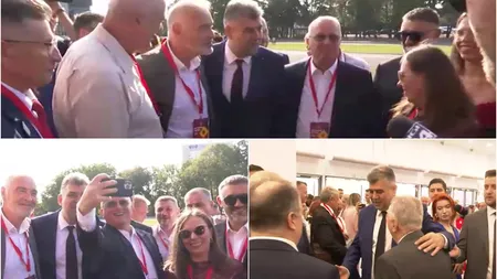 CONGRES PSD 2024. Marcel Ciolacu, baie de mulţime la Romexpo înaintea începerii Congresului PSD: 