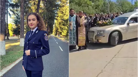 Roberta Ungureanu a fost condusă pe ultimul drum! Tânăra polițistă care și-a pierdut viața într-o misiune a fost înconjurată de familie și prieteni în ultima ei zi