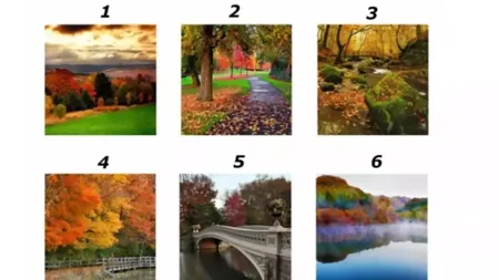 Test de personalitate. Alege o imagine din cele șase și descoperă ce te așteaptă în această toamnă în viața personală