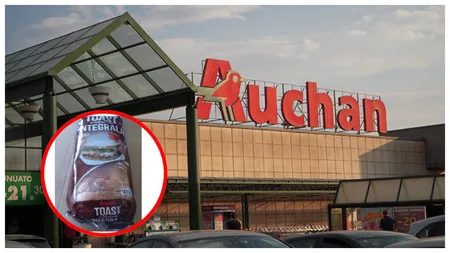 Alertă în magazinele Auchan! Un sortiment de pâine, retras de la rafturi. Clienții sunt rugați să-l returneze