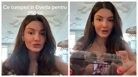 O româncă stabilită în Elveția arată ce se poate cumpăra acolo cu 250 de lei. A umplut tot coșul de cumpărături: „Toată lumea spunea că o să fie o țară extrem de scumpă”