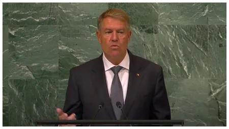 Klaus Iohannis, discurs la ONU: „Un conflict pe termen lung este inacceptabil şi trebuie să rămânem ferm pe poziţie”