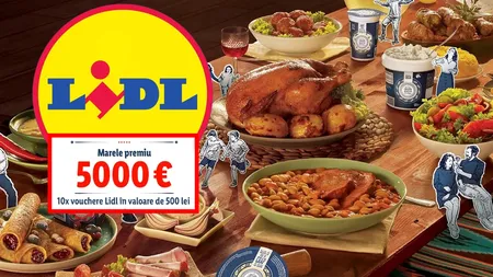 Premii substanțiale oferite de Lidl clienților care cumpără de cel puțin 80 de lei. Marele premiu, 5.000 de euro