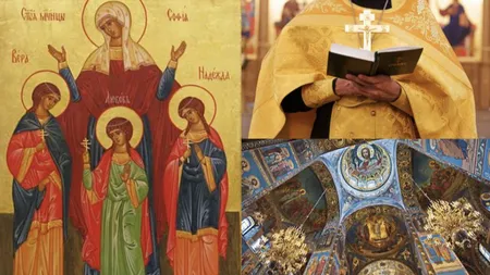Calendar ortodox 17 septembrie 2024. Sărbătoare cu cruce neagră de Sfânta Muceniţă Sofia