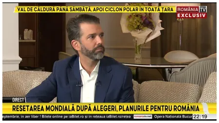 EXCLUSIV. Donald Trump Jr. rupe tăcerea despre tentativa de asasinat asupra tatălui său: „Asta nu s-a întâmplat doar dintr-o întâmplare”
